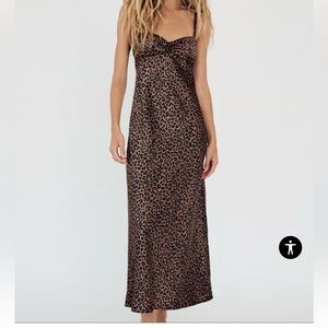 Zara leopard slip dress